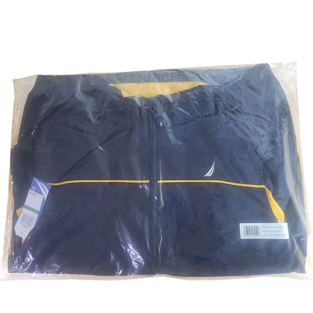 Brand New with Tag Nautica Blue‎ Windbreaker Jackets Boys Sizes S(8) - L(14-16) - Picture 6 of 8
